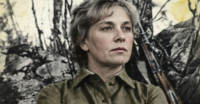 1944 г. Немцы взорвали мост, оставив деревню без связи с миром, и именно в эту ночь у его матери начались роды, а фельдшер остался на том берегу