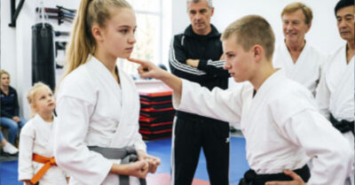 🥋😂 Чёрные пояса хохотали над тихой девчонкой… Но стоило тренеру заметить её старый серый пояс ⚪😲 — смех оборвался навсегда. Что увидел наставник? 👇😱